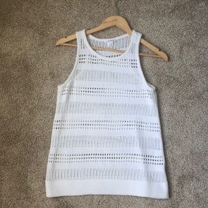 White Summer Sweater Tank - Club Monaco